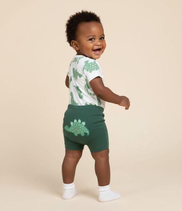 Conjunto Infantil em Suedine Com Estampa de Dinossauro - Tam RN a 18 Meses - 2