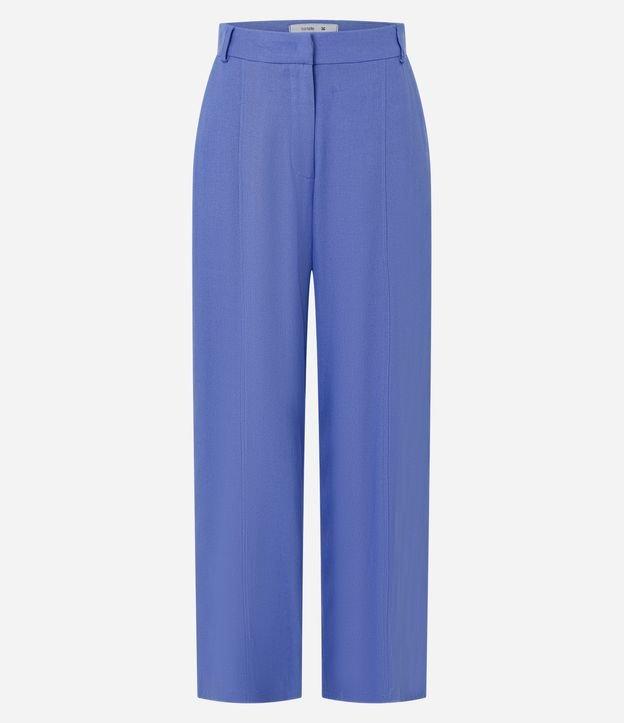 Calça Balloon Cintura Alta em Viscolinho com - 1