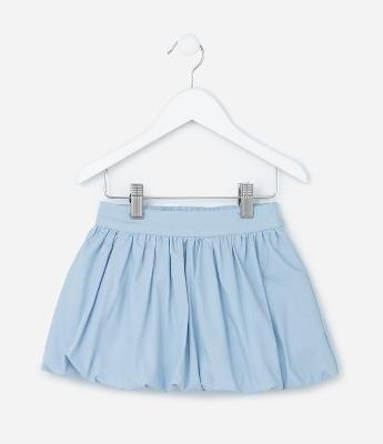 Saia Infantil Balonê em Tricoline com Preguinhas - Tam 1 a 6 Anos