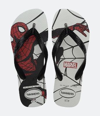 Chinelo Havaianas com Estampa Marvel Homem Aranha