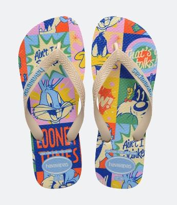 Chinelo com Estampa Looney Tunes Havaianas