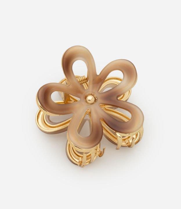 Piranha de Cabelo em Resina com Forma de Flor - 1