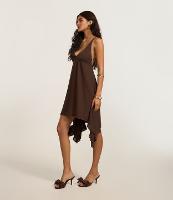 Vestido Curto em Tule com Alcinhas e Pontas Laterais - 1