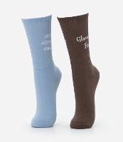 Kit 02 Meia Cano Alto em Algodão com Estampa Iconic - 1