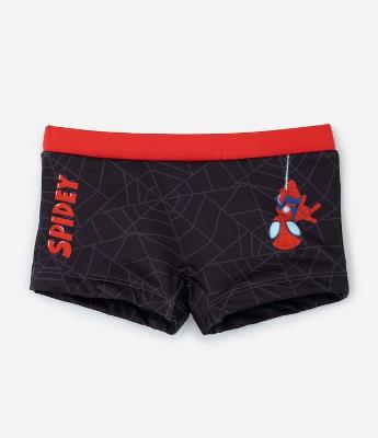 Sunga Boxer Infantil com Estampa Homem-Aranha Spidey - Tam 2 a 6 Anos