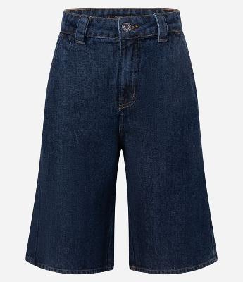 Bermuda Jorts em Jeans Raw com Cós Alfaiatado