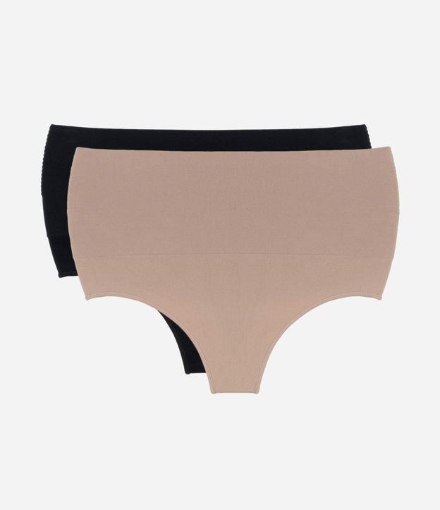 Kit 02 Calcinhas Altas Fio Seamless - 1