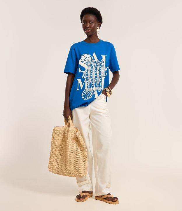 Calça Balloon em Sarja com Detalhes - 2