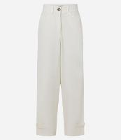 Calça Balloon em Sarja com Detalhes - 1