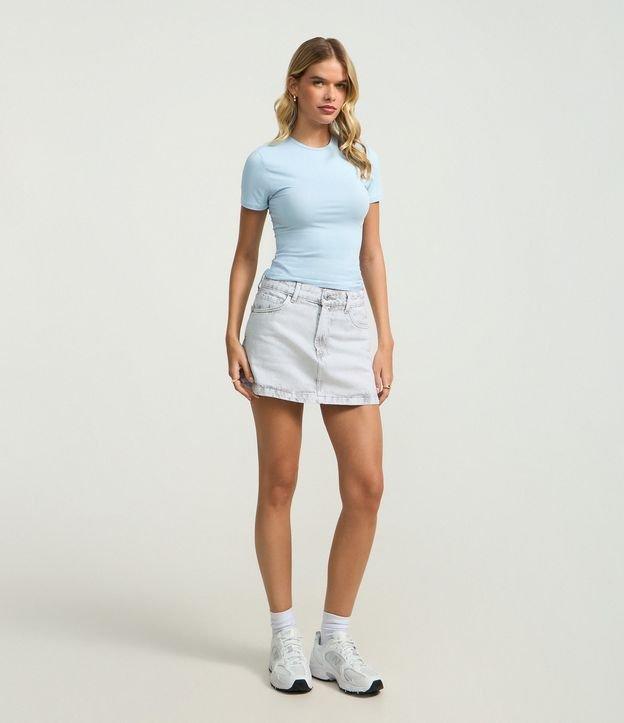 Blusa Alongada em Poliamida Básica - 2