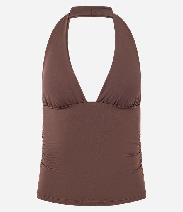 Blusa Frente Única com Franzidos Laterais - 1