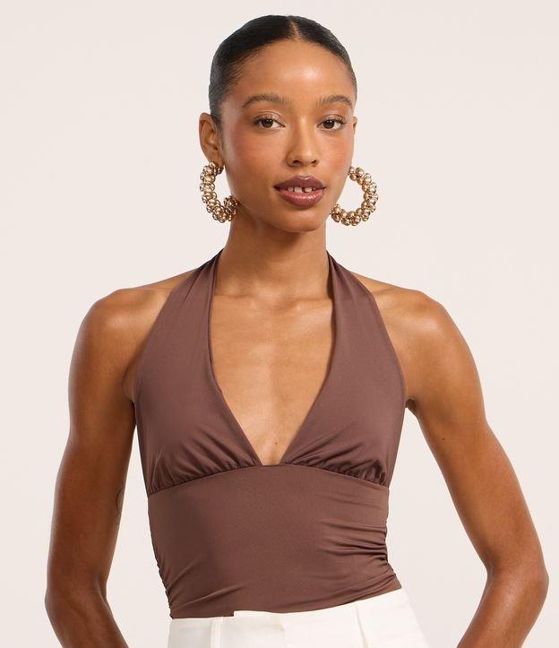 Blusa Frente Única com Franzidos Laterais - 2