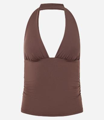 Blusa Frente Única com Franzidos Laterais
