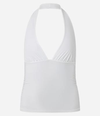 Blusa Frente Única com Franzidos Laterais