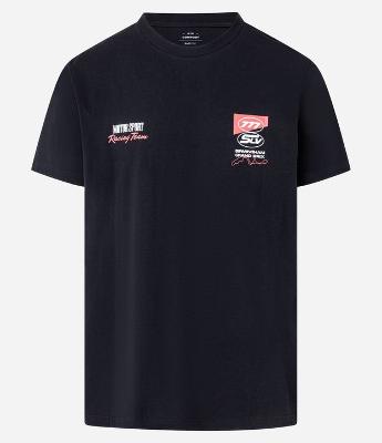 Camiseta Comfort em Algodão com Estampa e Lettering Motor Sport