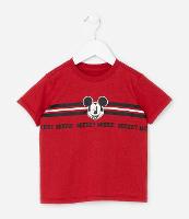 Camiseta Infantil com Estampa Listra e Mickey Mouse - Tam 1 a 6 anos - 1