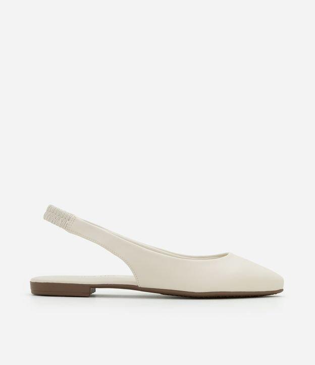 Sapatilha com Bico Fino e Tira com Elástico - 1