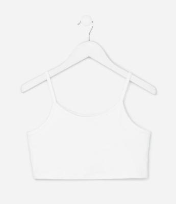 Top Cropped  Infantil em Microfibra - Tam  5 a 14 Anos