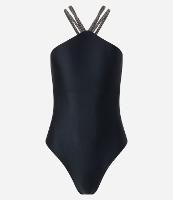 Maiô Halter Neck em Microfibra com Alças Duplas Elásticas - 1
