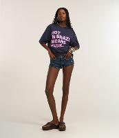 Short Mini em Jeans com Recortes Traseiros e Bolsos - 1