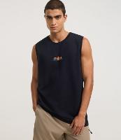 Regata Comfort em Algodão com Estampa Lettering  Outsiders Texturizada - 2