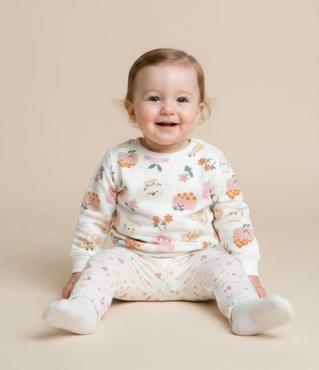 Blusão Infantil Quentinho Estampado de Bichinhos - Tam 0 a 18 meses - 2