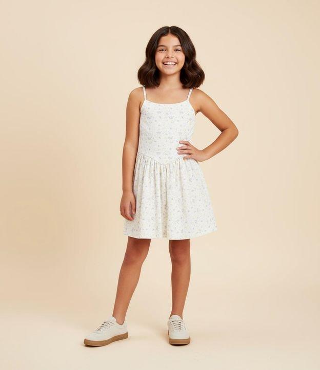 Vestido Regular Infantil com Estampa Floral - Tam 5 a 14 Anos - 2