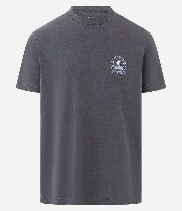 Camiseta Comfort em Algodão com Estampa Abstrata  Estonada - 1