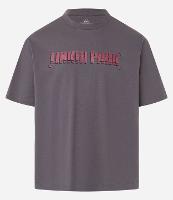 Camiseta Boxy em Algodão com Estampa Lettering Linkin Park - 1