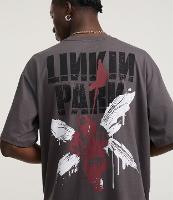 Camiseta Boxy em Algodão com Estampa Lettering Linkin Park - 3