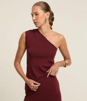 Blusa Ombro Só em Tricô com Franzidos na Alça Larga - 1