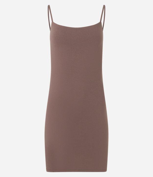 Vestido Tubinho Básico em Cotton com Alças Finas - 1