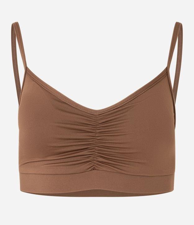 Top Bojo Esportivo em Microfibra com Franzido Frontal - 1