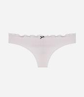 Calcinha Biquíni Fio Seamless Texturizada com Borda Frufru - 1