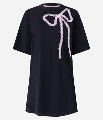 Camisola em Algodão com Laço de Tule