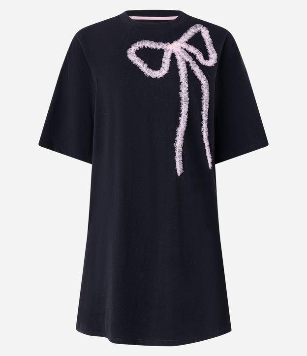 Camisola em Algodão com Laço de Tule - 1