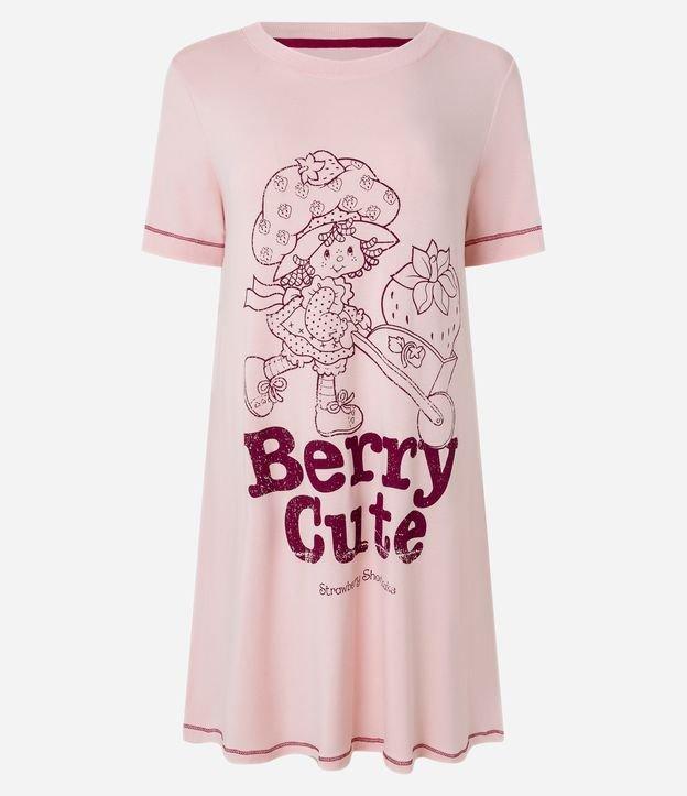 Camisola Curta em Viscolycra com Estampa Moranguinho - 1