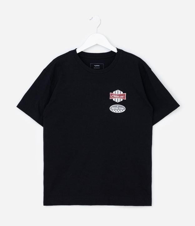 Camiseta Infantil com Lettering Racing Team - Tam 5 a 14 Anos - 1