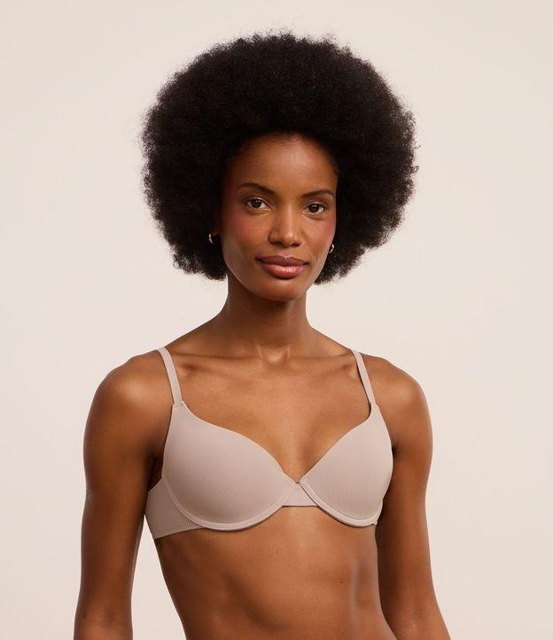 Sutiã Base em Microfibra Texturizada com Bojo Oco - 2