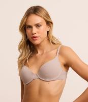 Sutiã Base em Microfibra Texturizada com Bojo Oco - 1