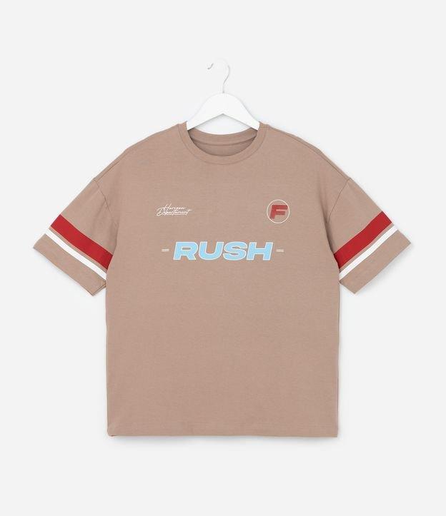 Camiseta Infantil com Listras e Lettering - Tam 5 a 14 Anos - 1