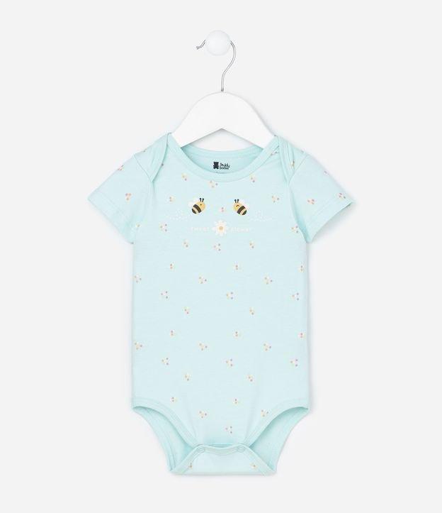 Body Infantil com Estampa de Abelhinhas - Tam RN a 18 meses - 1