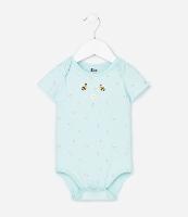 Body Infantil com Estampa de Abelhinhas - Tam RN a 18 meses - 1
