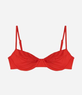 Biquíni Top Meia Taça em Microfibra com Alça Fina