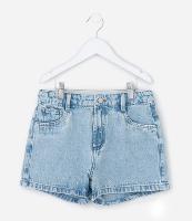 Short Infantil em Jeans Marmorizado com Brilhinhos - Tam 5 a 14 anos - 1
