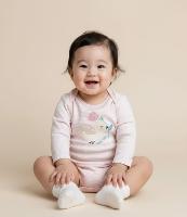 Body Infantil com Estampa Pássaro e Flor - Tam RN a 18 meses - 2