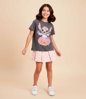 Camiseta Comfort Infantil com Estampa Stitch Halloween - Tam 5 a 14 Anos - 1