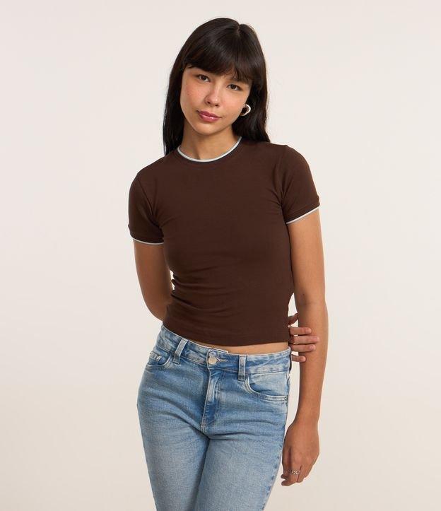 Camiseta New T-shirt em Algodão com Detalhe na Gola - 2