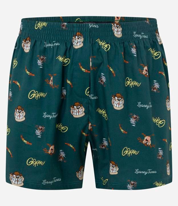 Cueca Samba Canção em Tricoline com Estampa Taz - 1