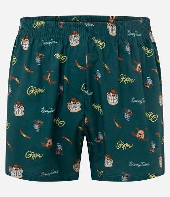 Cueca Samba Canção em Tricoline com Estampa Taz